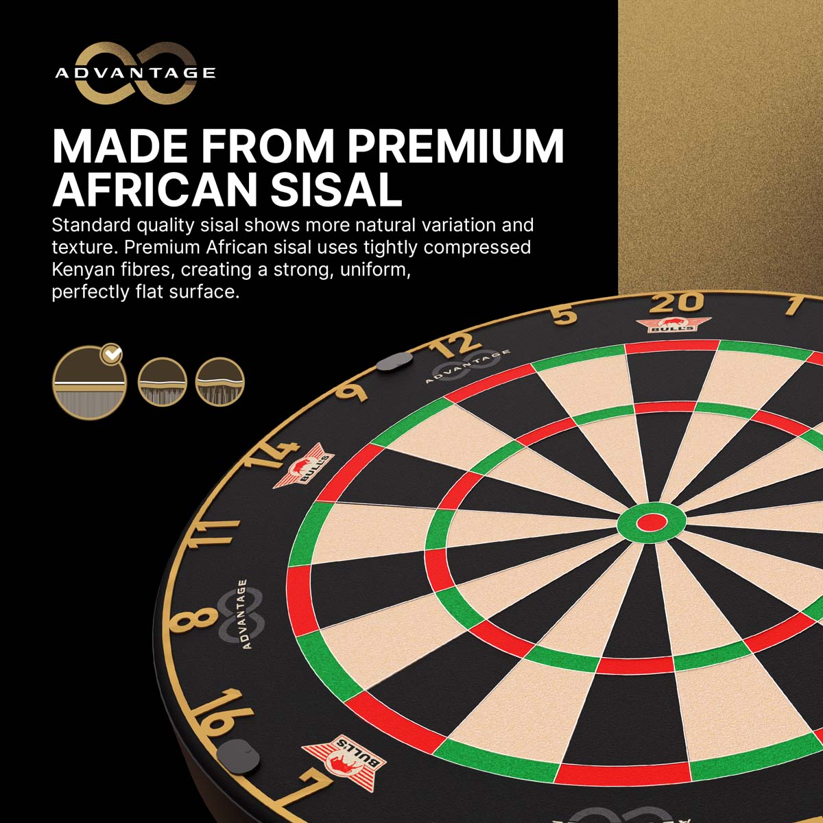 BULL'S ADVANTAGE 8 DARTBOARD DARTSHOP DAS ROGGEL