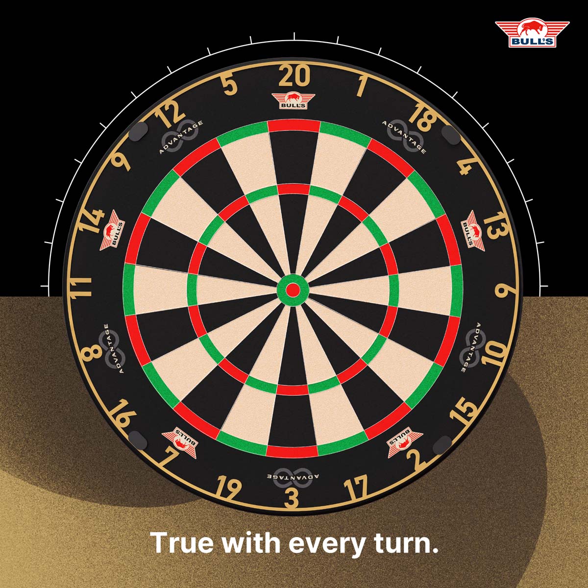 BULL'S ADVANTAGE 8 DARTBOARD DARTSHOP DAS ROGGEL