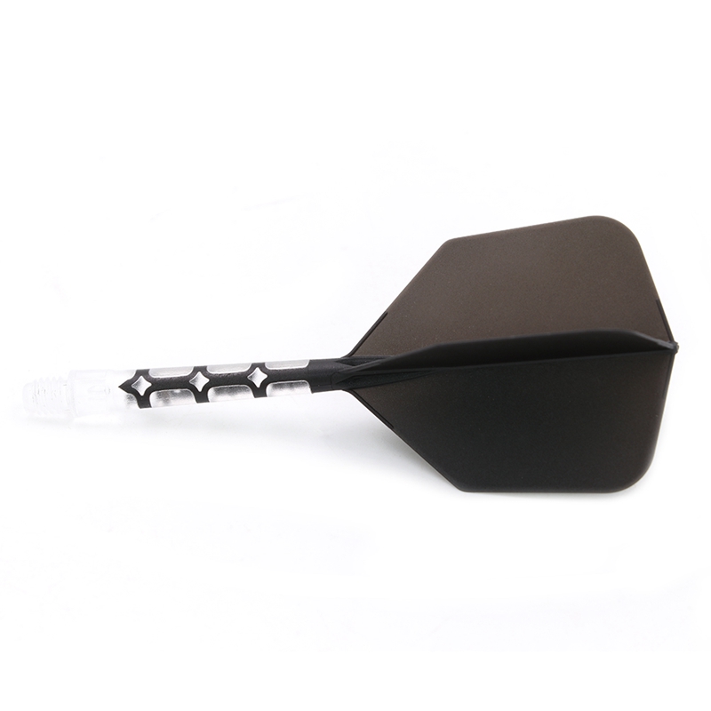 Bild von Cuesoul ROST T19 Big Wing Integrierte Dart Flights Schwarz Transparenter Shaft
