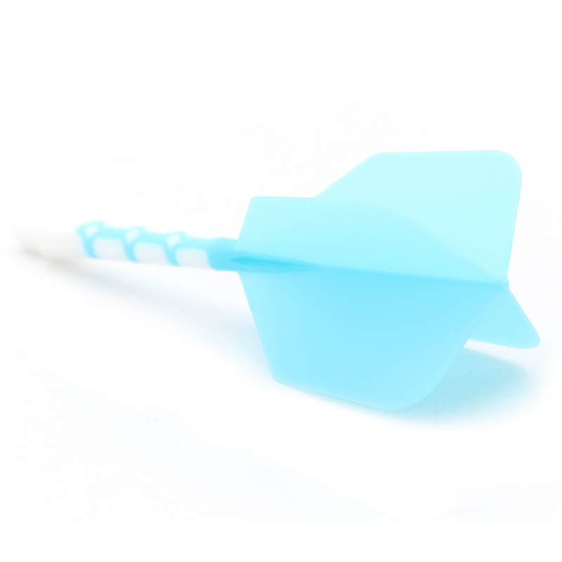 ROST T19 Big Wing Integrated Dart Flights Blue Flight with Clear Shaft dartshop das roggel