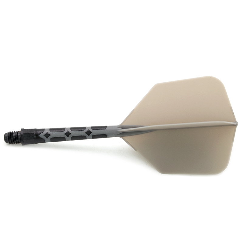 Bild von Cuesoul ROST T19 Big Wing Integrierte Dart Flights Grau Schwarzer Shaft