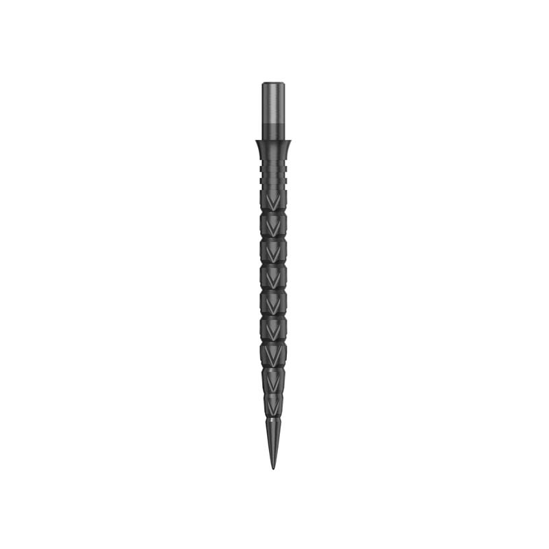 TOUCH POINT II  Steel Dart Points, V Cuts, Gun Grey dartshop das roggel