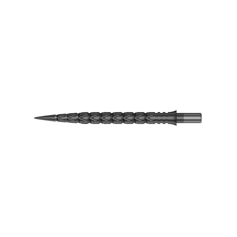 TOUCH POINT II  Steel Dart Points, V Cuts, Gun Grey dartshop das roggel