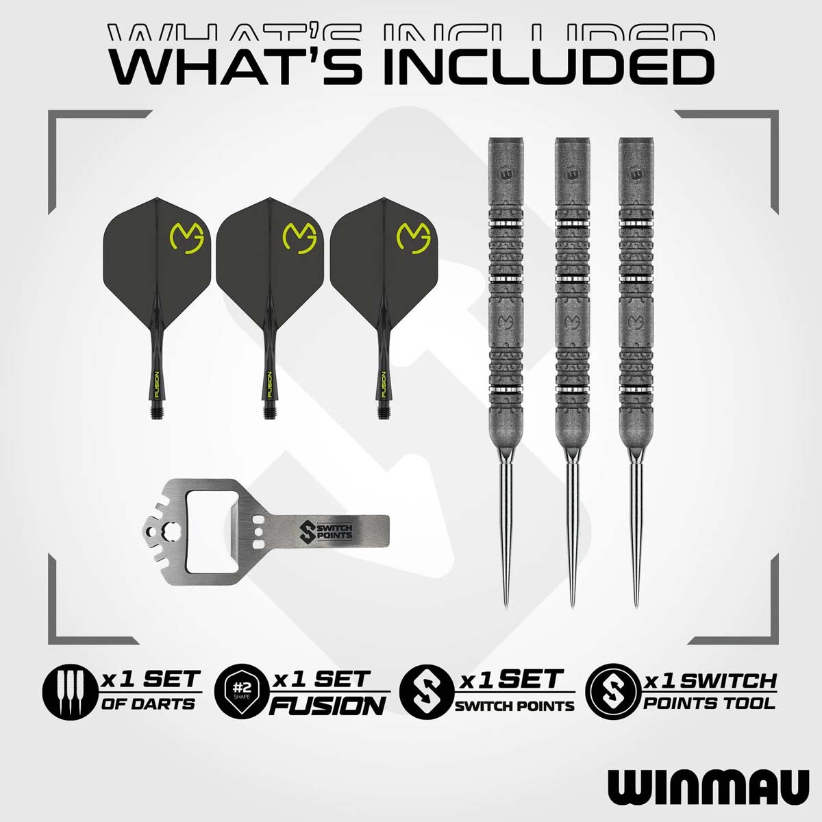 Bild von Winmau MVG Signature Edition Switch Point Steeldarts | Dartpfeile