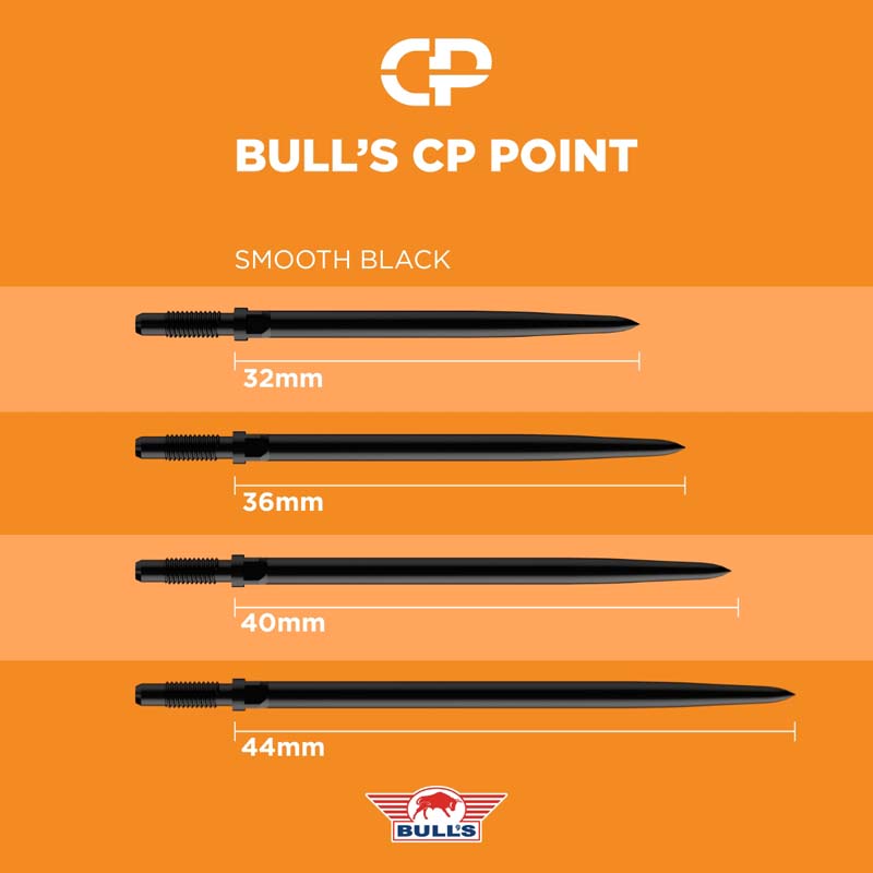 Bull's CP Points Smooth Black dartshop das roggel