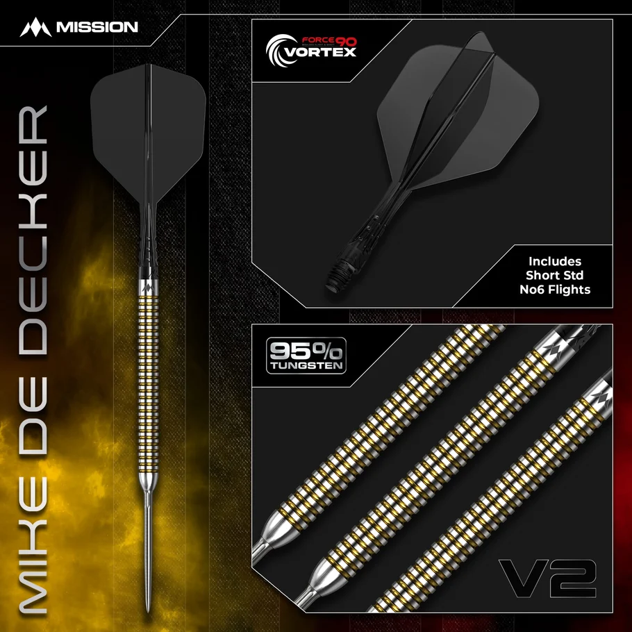 MISSION MIKE DE DECKER 90% TUNGSTEN -V2|dartshop das roggel