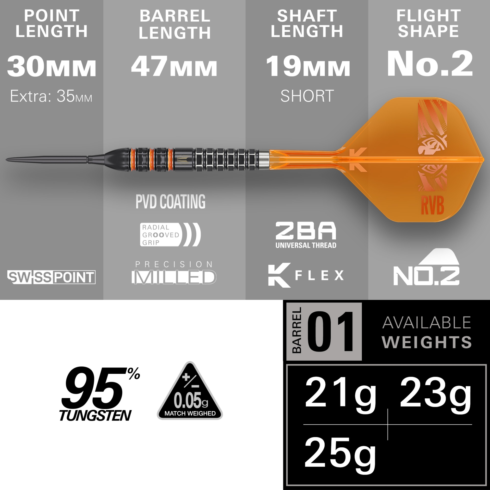 Picture of Target Raymond Van Barneveld 95K Steeltip Darts 2026