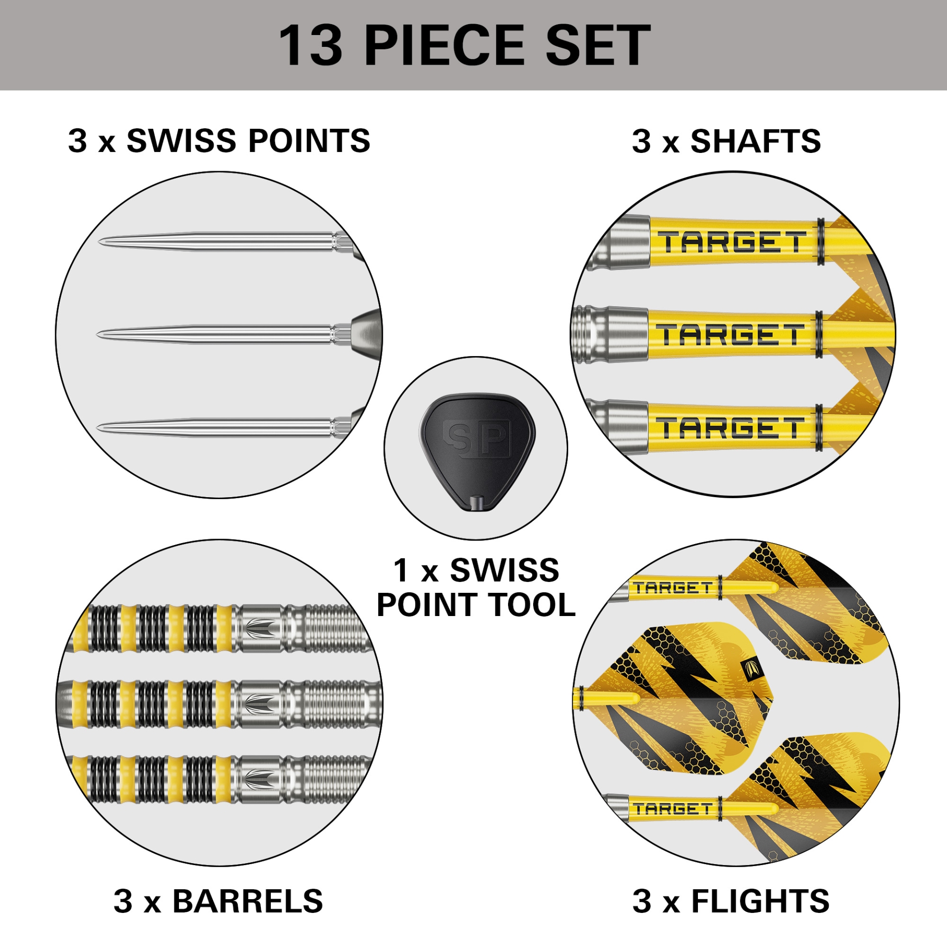 Bild von Target Buzz Spo1 90% Steeltip Dartpfeile