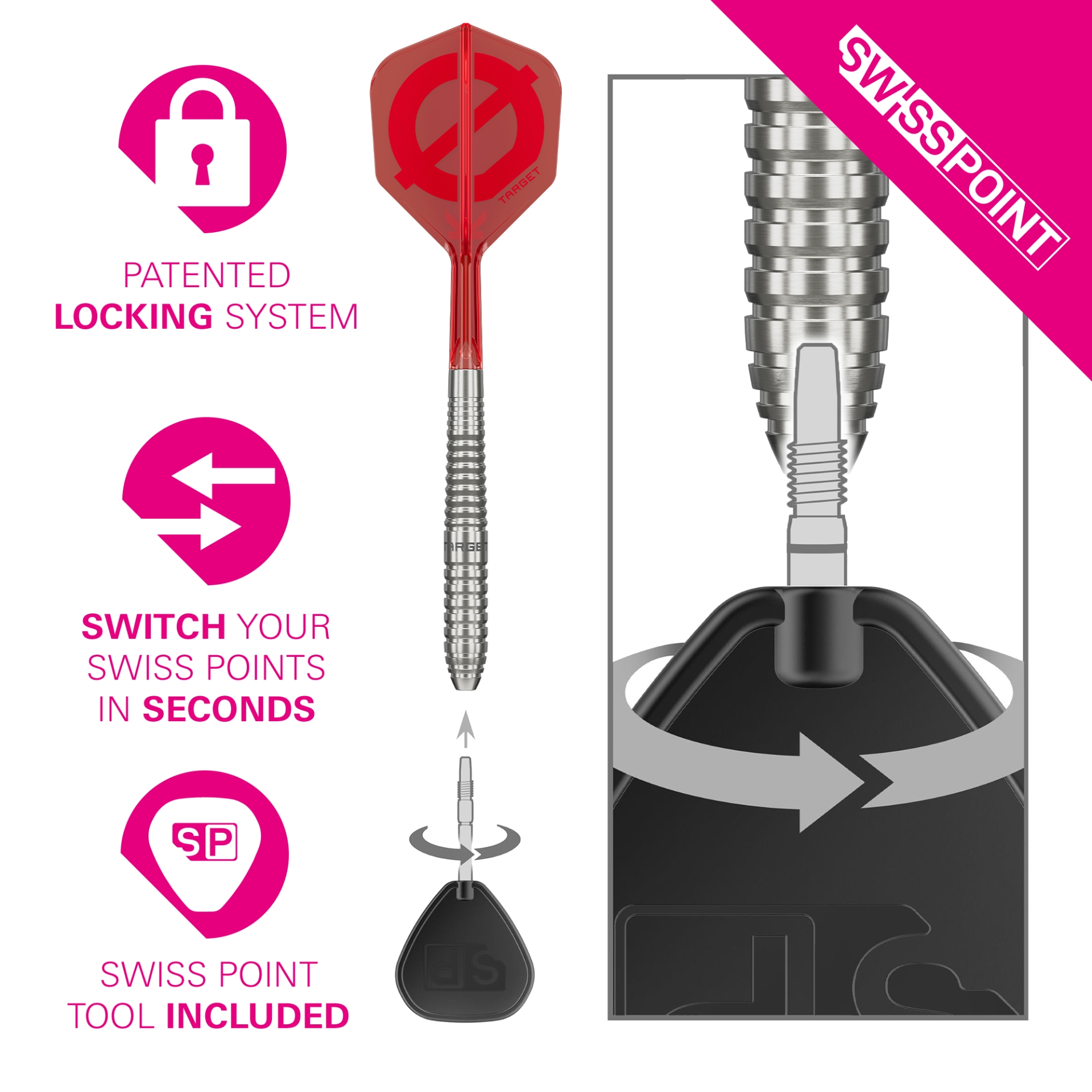TARGET GROUP Ø 50% 01 STEELTIP DARTS dartshop das roggel