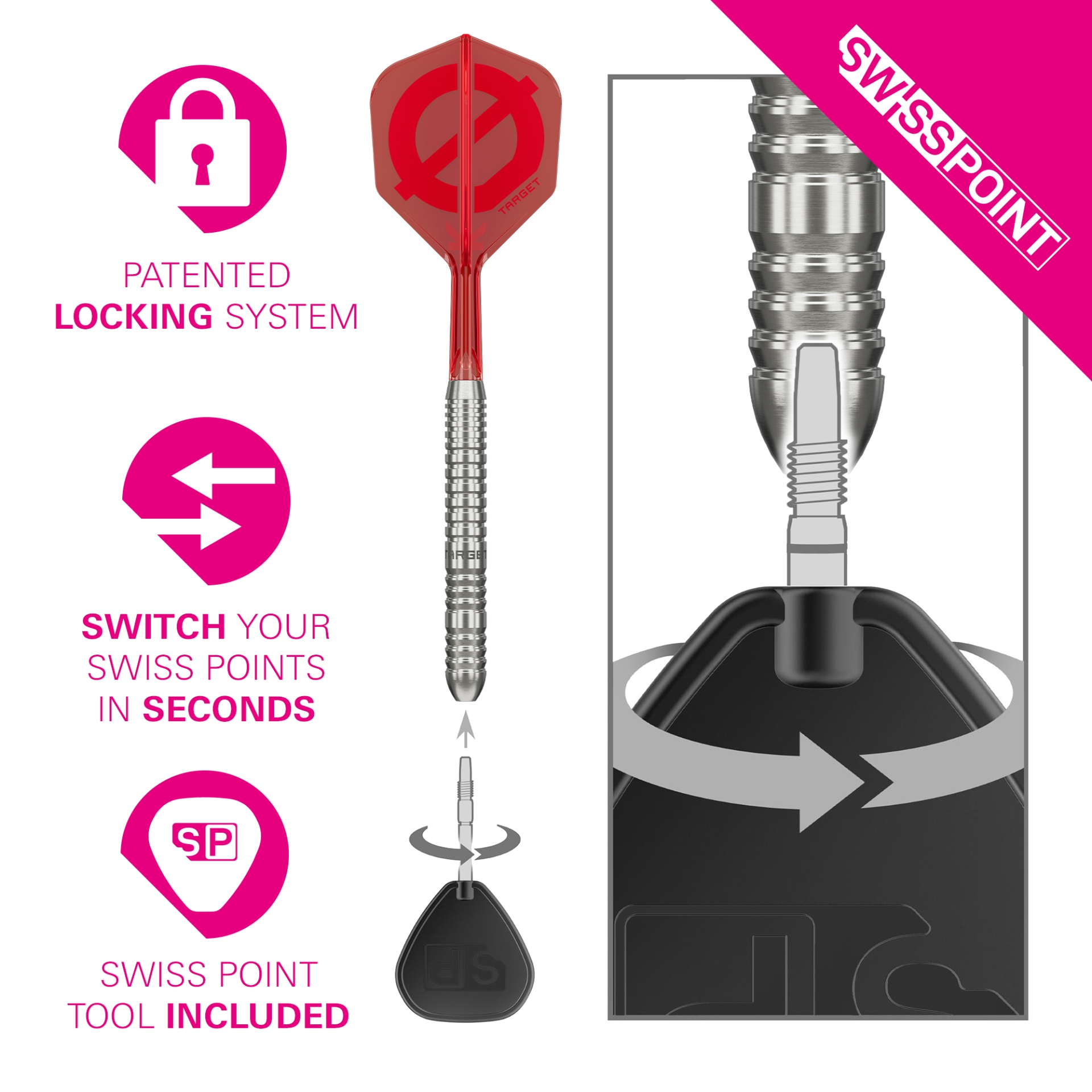 TARGET GROUP Ø 50% 03 STEELTIP DARTS DARTSHOP DAS ROGGEL