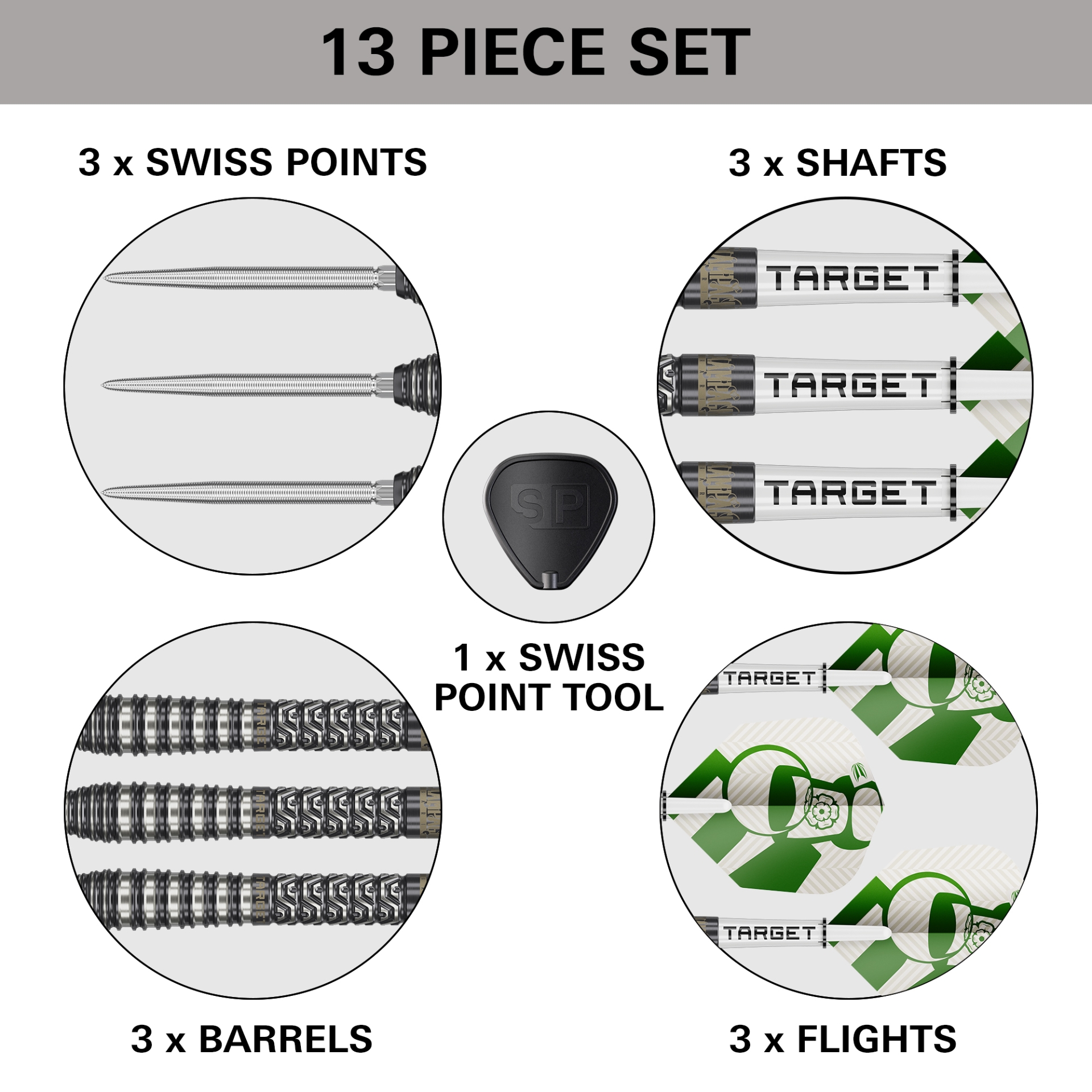 Image de Fléchettes pointe acier Target Charlie Manby SP | 95% Tungstène