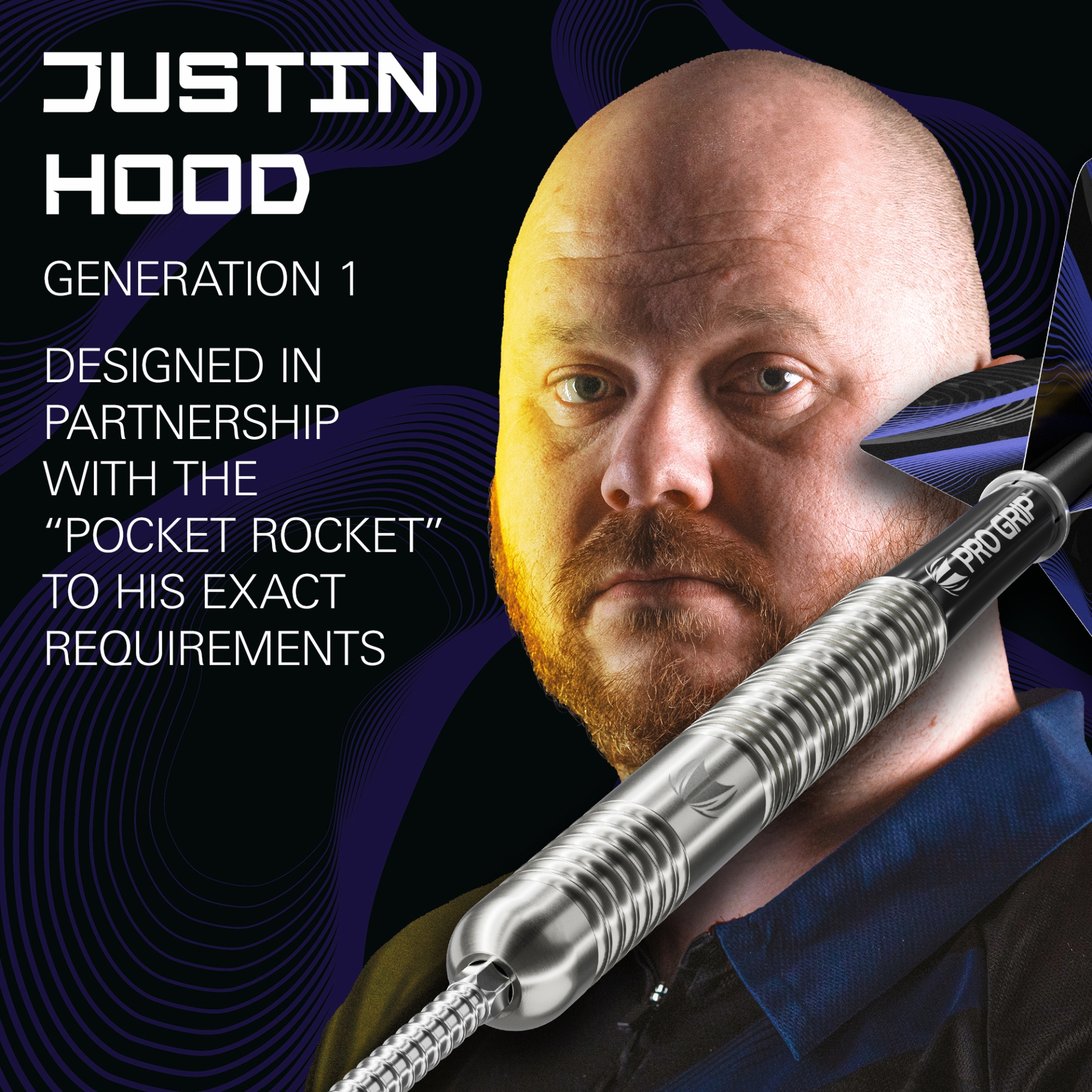 Bild von Target Justin Hood 90% SP Steeldarts | Dartpfeile