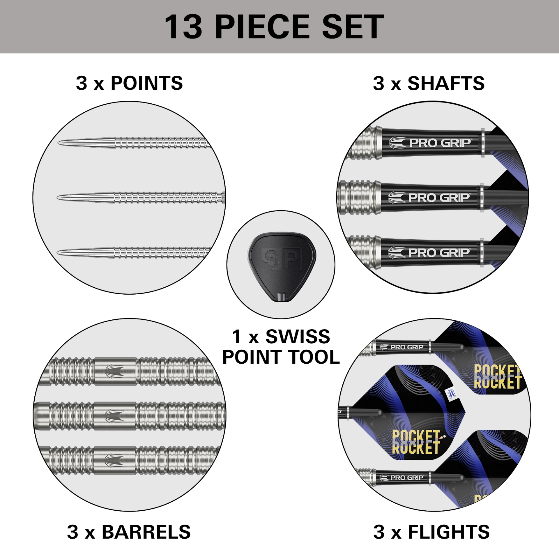 Bild von Target Justin Hood 90% SP Steeldarts | Dartpfeile