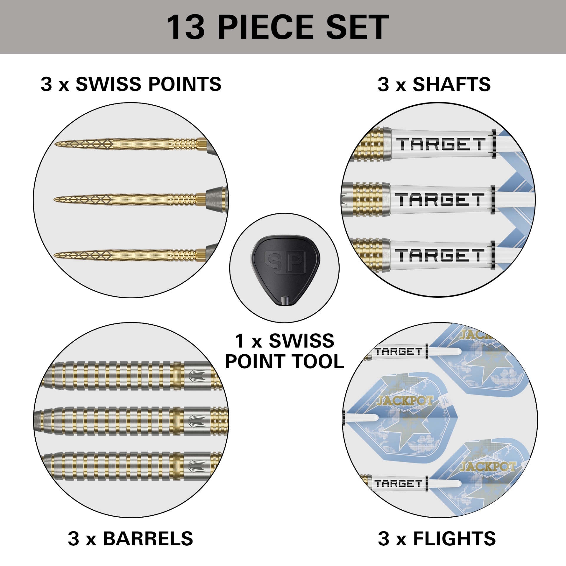 Image de Fléchettes pointe acier Target Adrian Lewis Showdown 95% SP