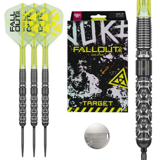 TARGET LUKE LITTLER NUKE FALLOUT 90% SP STEELTIP DARTS DARTSHOP DAS ROGGEL