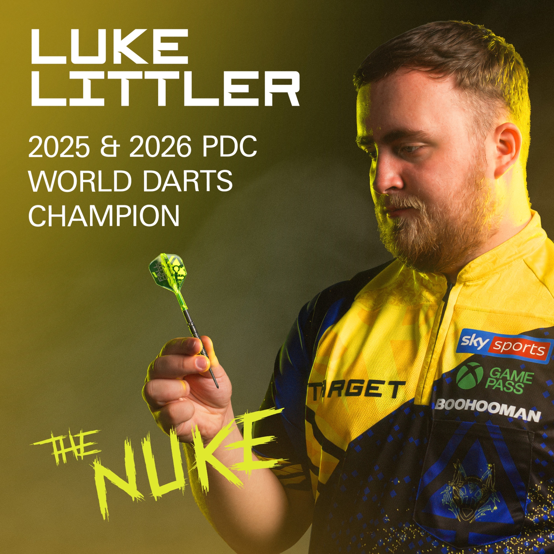 TARGET LUKE LITTLER NUKE FALLOUT 90% SP STEELTIP DARTS DARTSHOP DAS ROGGEL