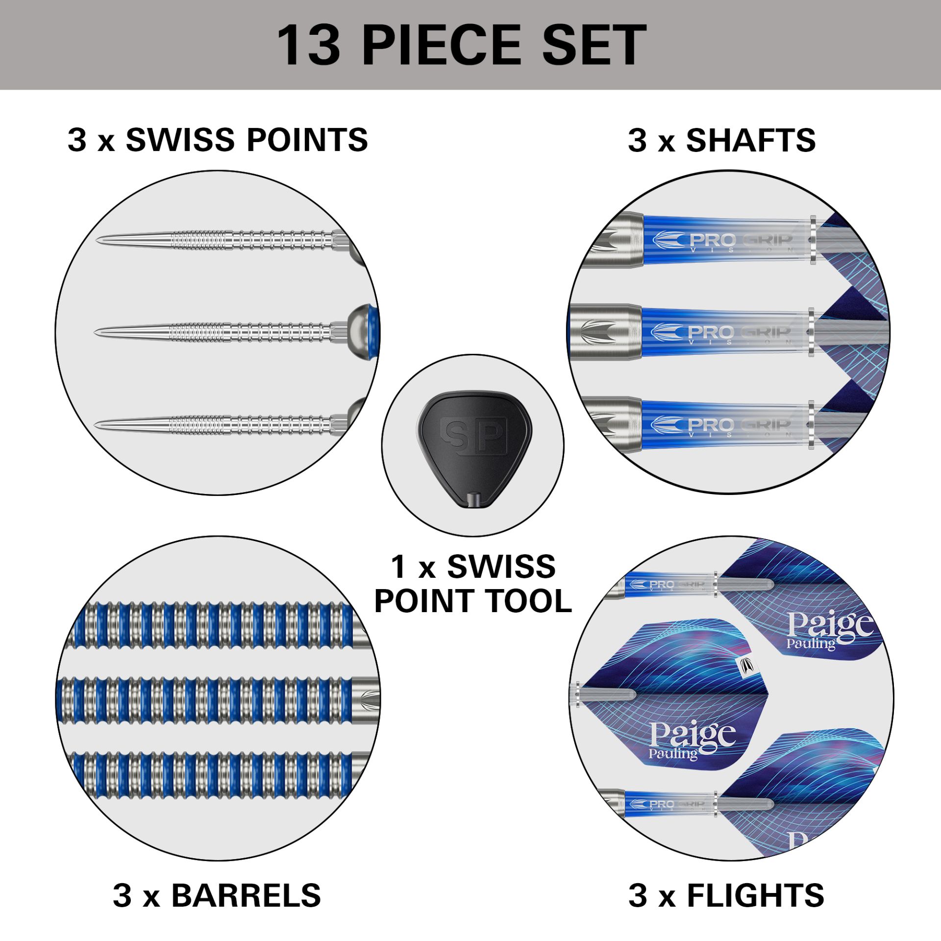 TARGET PAIGE PAULING 90% SP STEELTIP DART DARTSHOP DAS ROGGEL