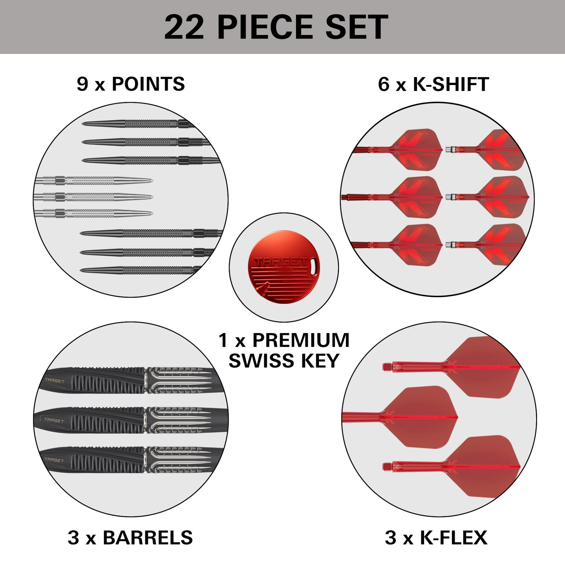 TARGET SHIFT 90% SP STEEL TIP DARTS DARTSHOP DAS ROGGEL