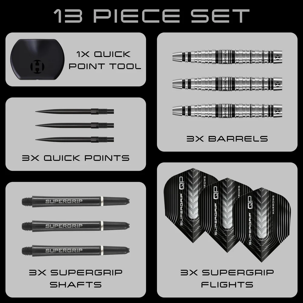 Picture of Harrows Supergrip  QP Torpedo 90% Darts