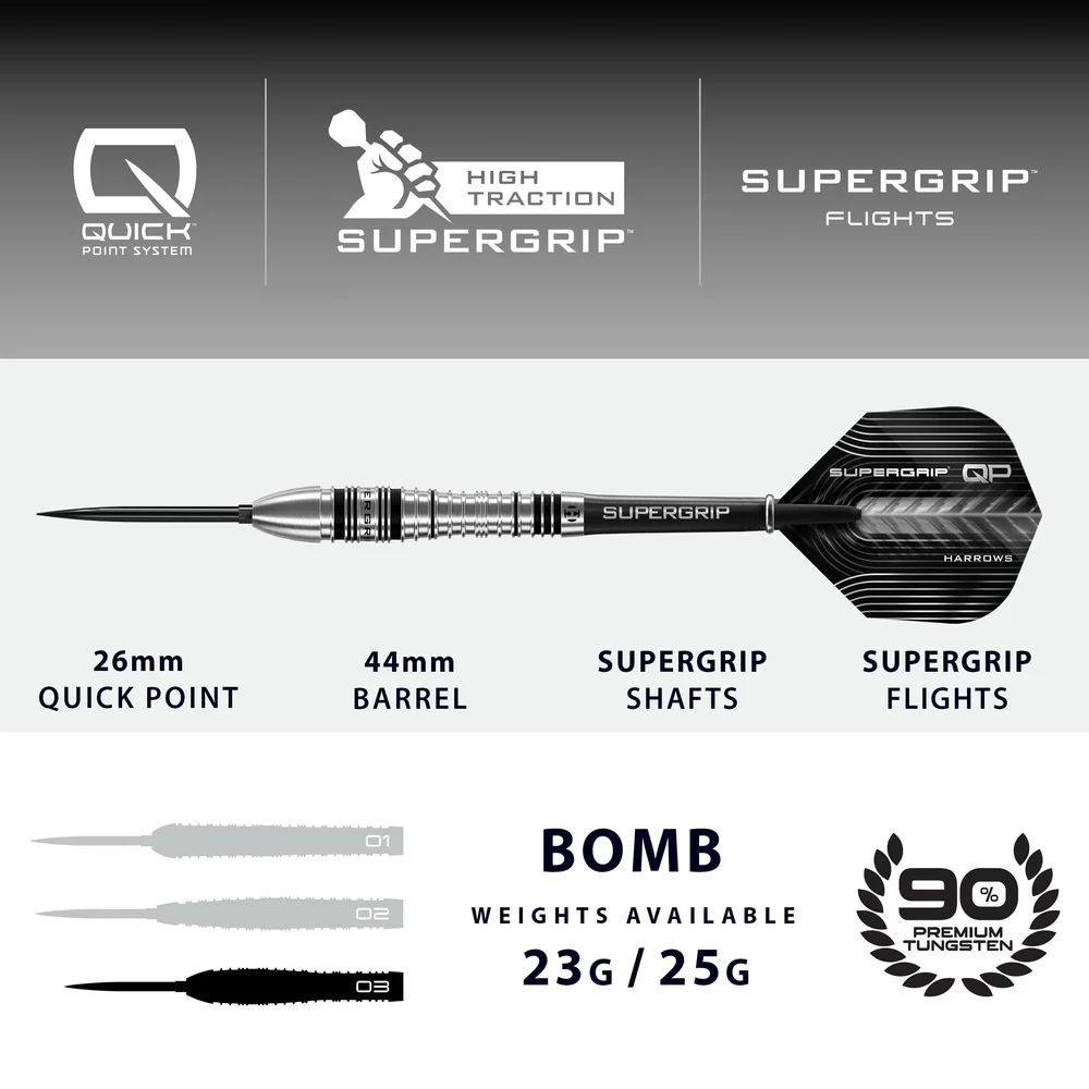 Picture of Harrows Supergrip  QP Bomb 90% Darts