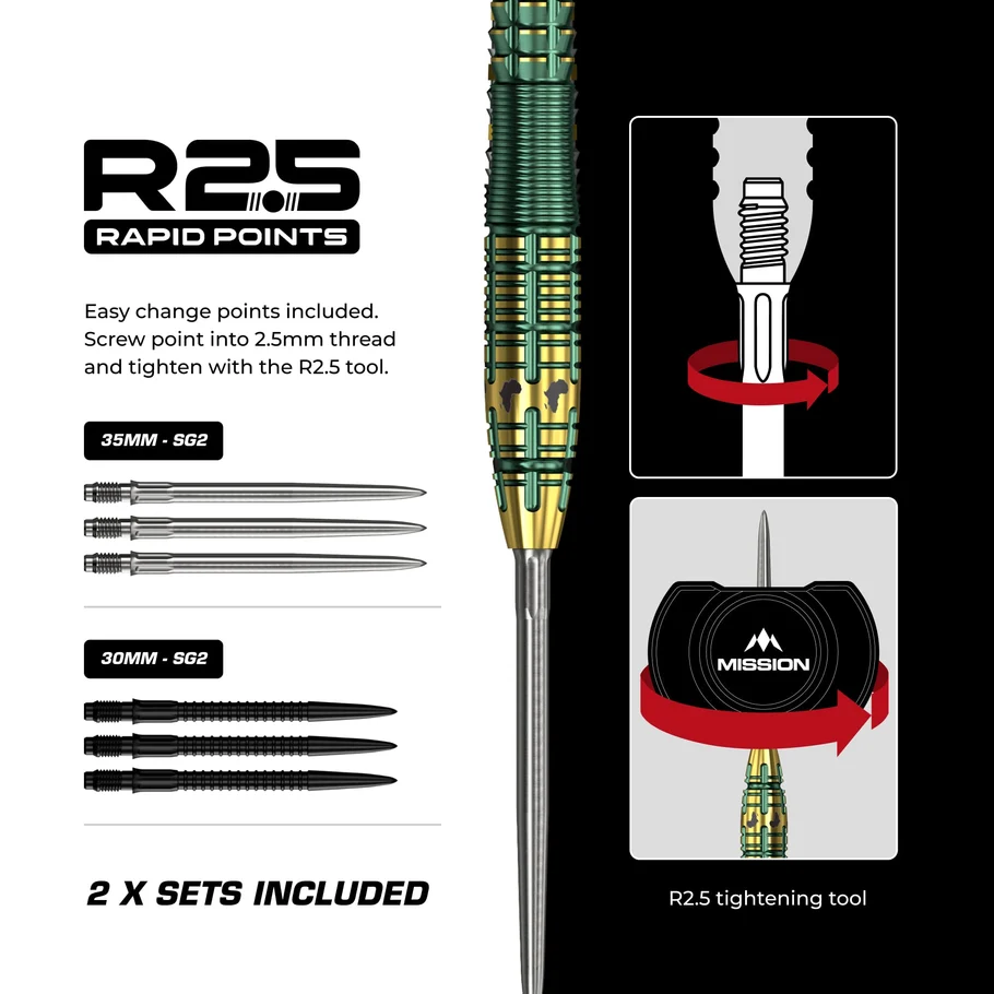 Picture of Mission Devon Petersen R2.5 Steeltip Darts