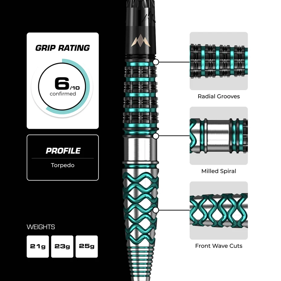 Afbeeldingen van Mission Neptune R2.5 Steeltip Dartpijlen