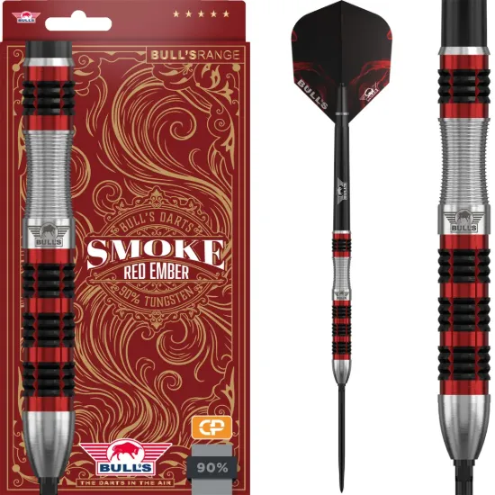 Bild von Bull's Smoke Red Ember 90% CP Steeldarts | Dartpfeile