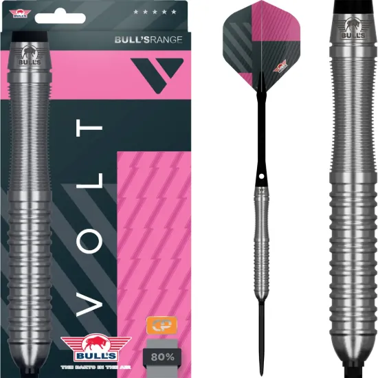 Bild von Bull's Volt Pink 80% CP Steeldarts | Dartpfeile