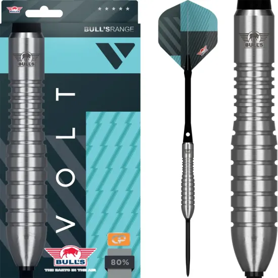Bild von Bull's Volt Blau 80% CP Steeldarts | Dartpfeile