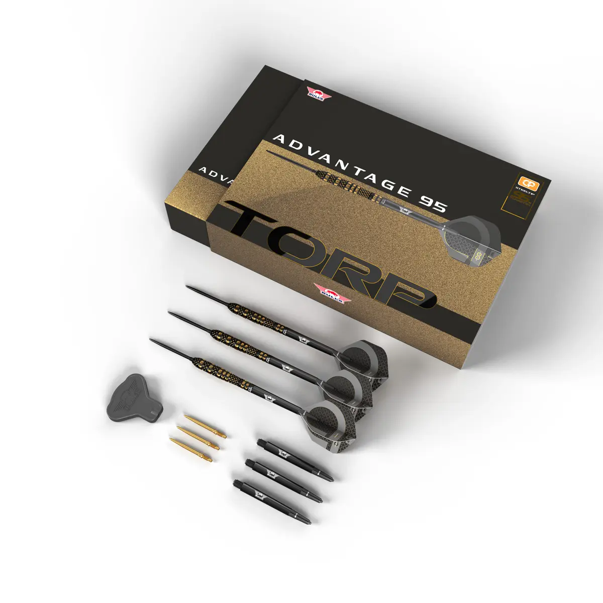 Bild von Bull's Advantage Torp 95% CP Steeldarts | Dartpfeile