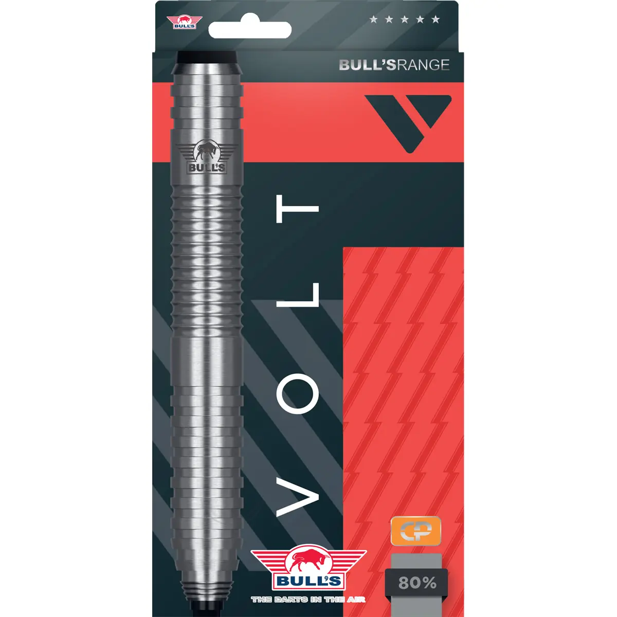 Bild von Bull's Volt Rot 80% CP Steeldarts | Dartpfeile