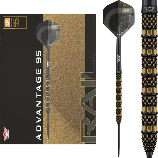 Bild von Bull's Advantage Rail 95% CP Steeldarts | Dartpfeile