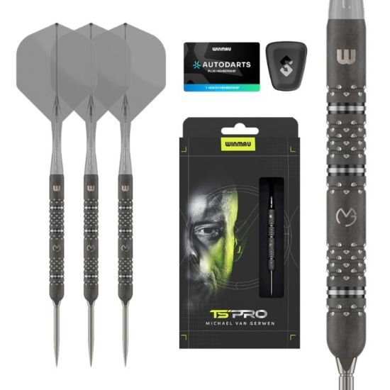 Afbeeldingen van Winmau Michael van Gerwen TS-PRO 90% SP Steeltip Dartpijlen
