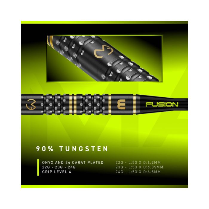 Afbeeldingen van Winmau Michael van Gerwen W-Max 90% SP Steeltip Dartpijlen