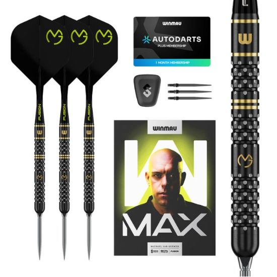 Afbeeldingen van Winmau Michael van Gerwen W-Max 90% SP Steeltip Dartpijlen