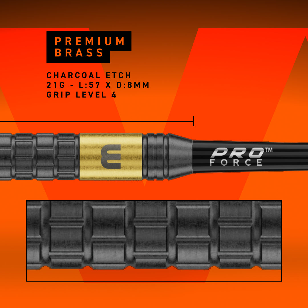 Bild von Winmau Gian van Veen Brass Steeldarts | Dartpfeile