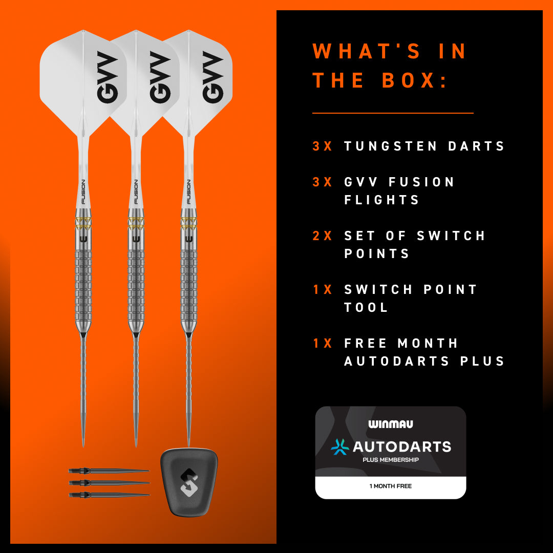 Bild von Winmau Gian van Veen W-Max 90% SP Steeldarts | Dartpfeile