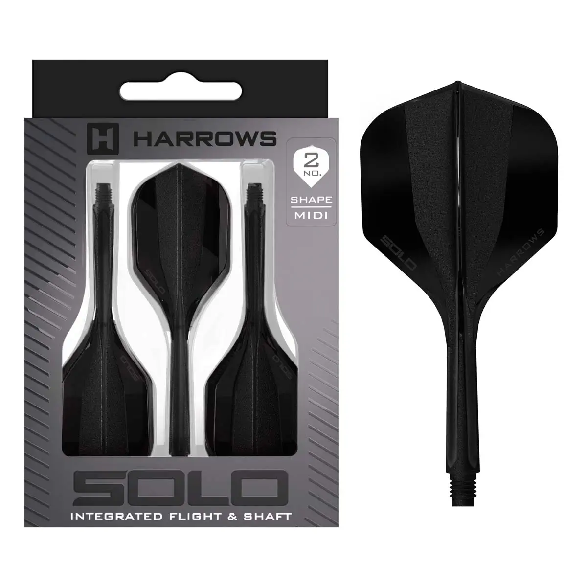Image de Ailettes Harrows Solo Integrated Standard No2 Noires