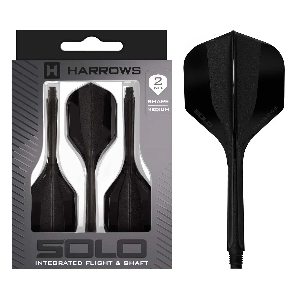 Image de Ailettes Harrows Solo Integrated Standard No2 Noires