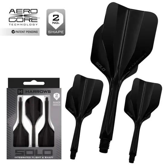 Image de Ailettes Harrows Solo Integrated Standard No2 Noires
