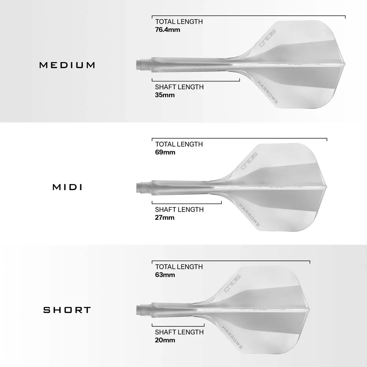 Image de Ailettes Harrows Solo Integrated Standard No2 Transparentes