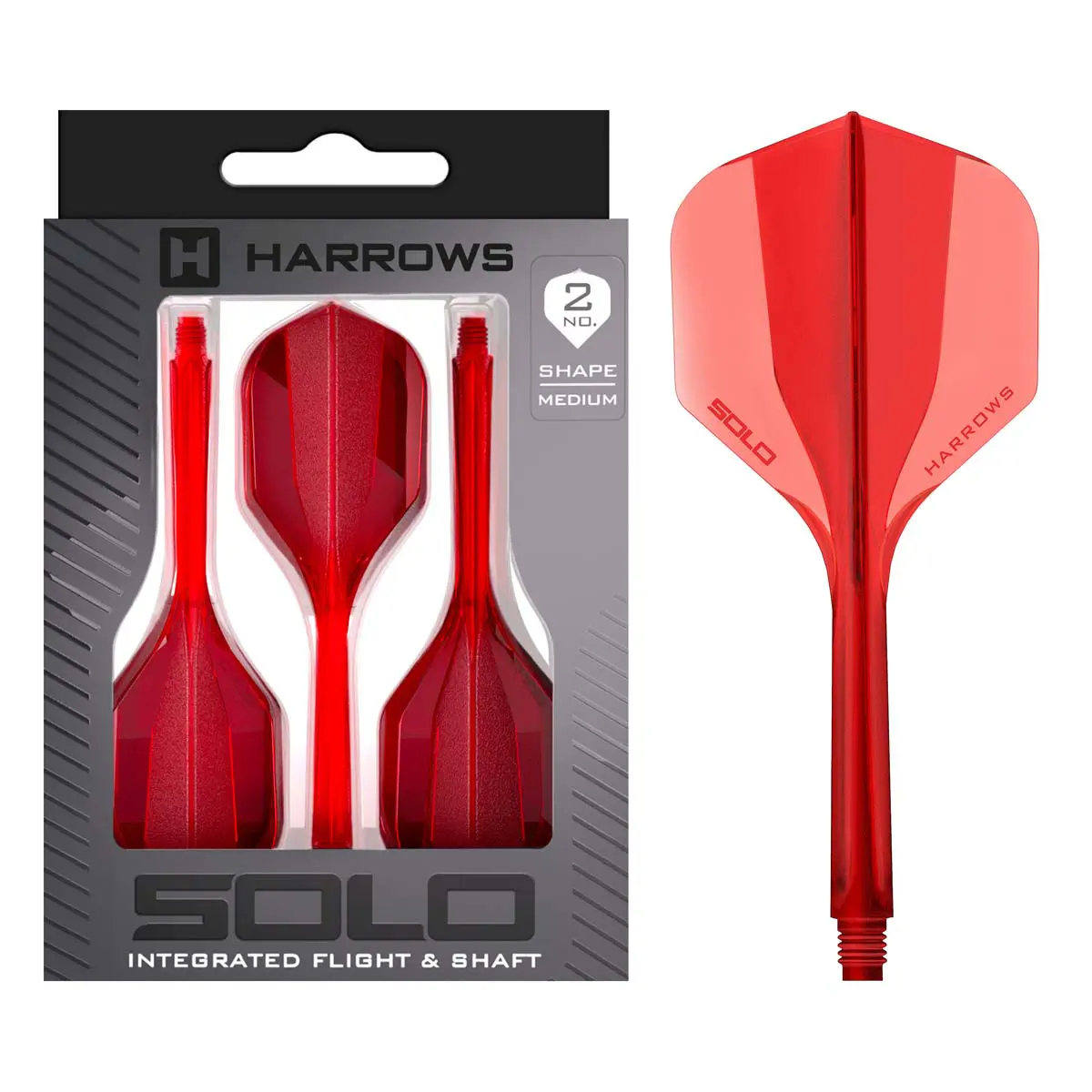 Image de Ailettes Harrows Solo Integrated Standard No2 Rouges