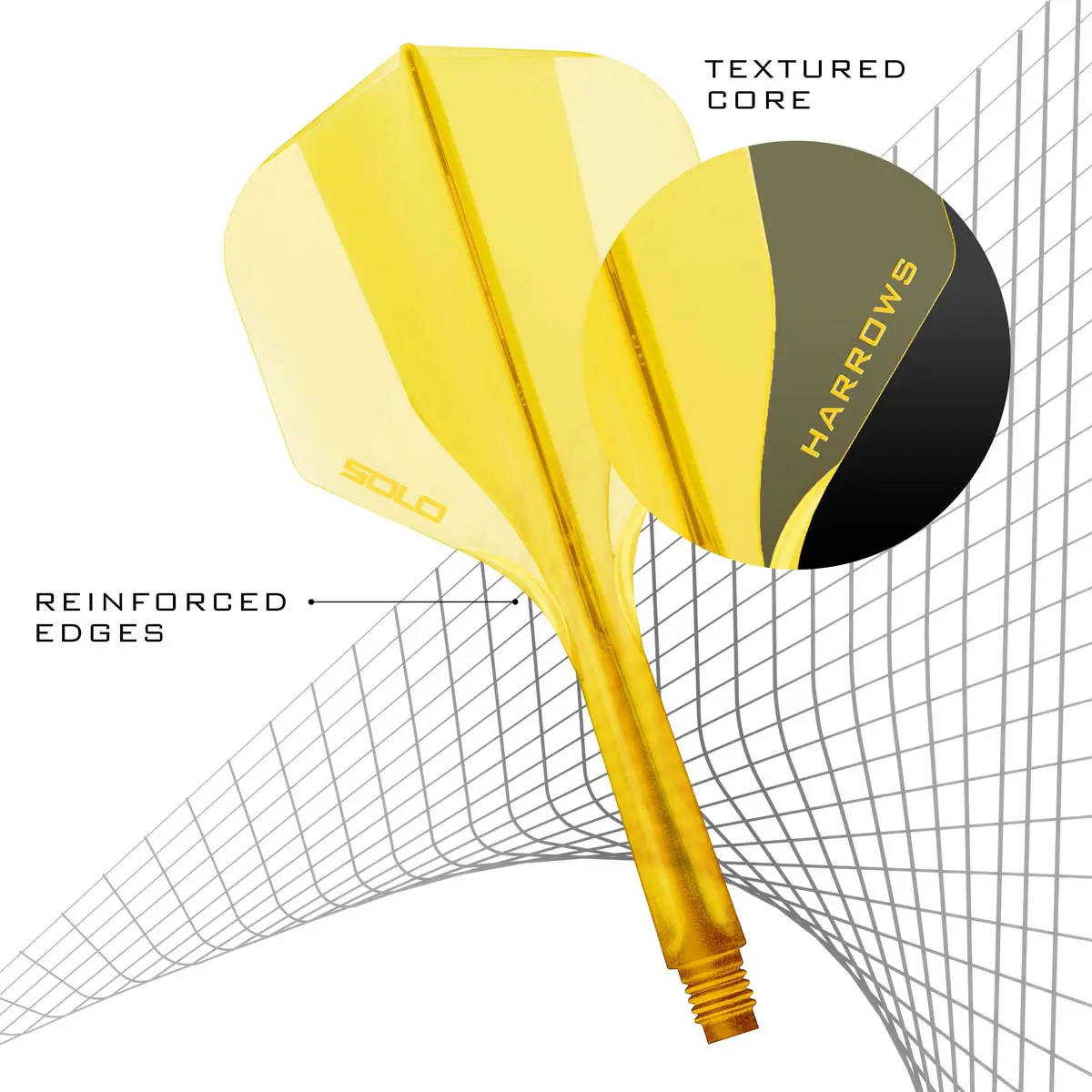 Image de Ailettes Harrows Solo Integrated Standard No2 Jaunes
