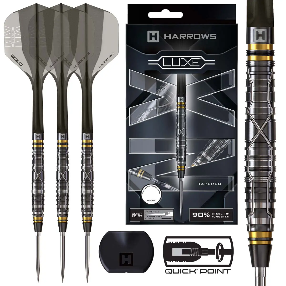 Afbeeldingen van Harrows NX Luxe 90% QP Steeltip Dartpijlen
