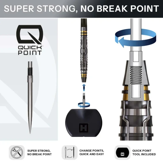 Afbeeldingen van Harrows NX Luxe 90% QP Steeltip Dartpijlen