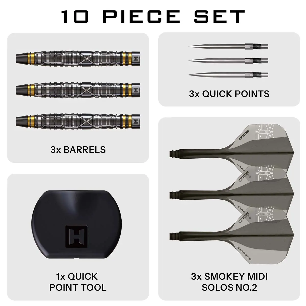 Afbeeldingen van Harrows NX Luxe 90% QP Steeltip Dartpijlen