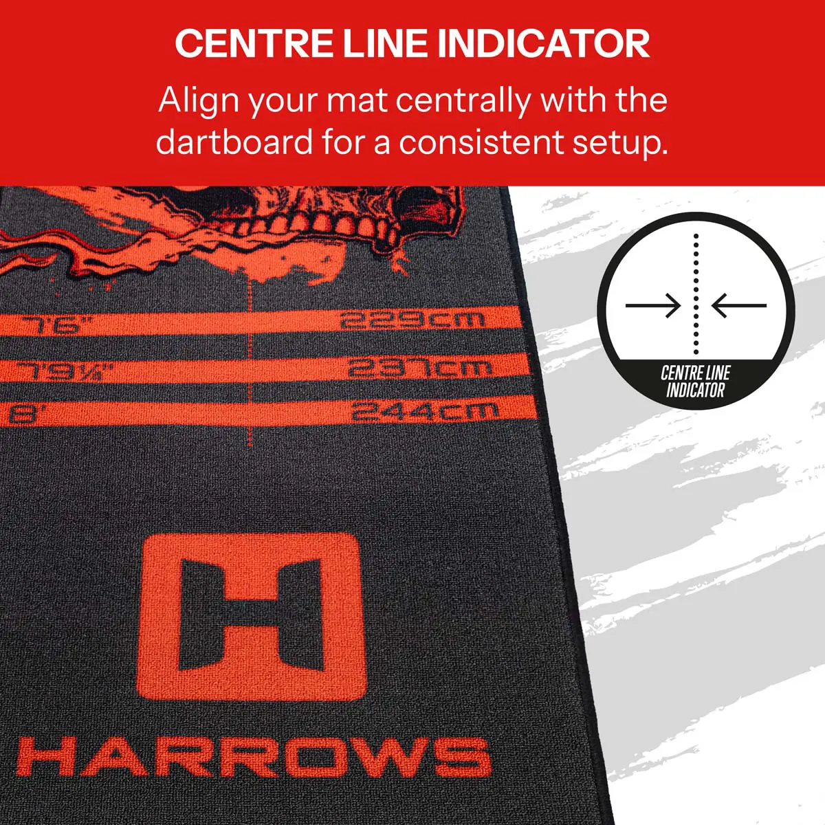 Picture of Harrows Ryan Searle Heavy Metal Dart Mat 300 x 60 cm