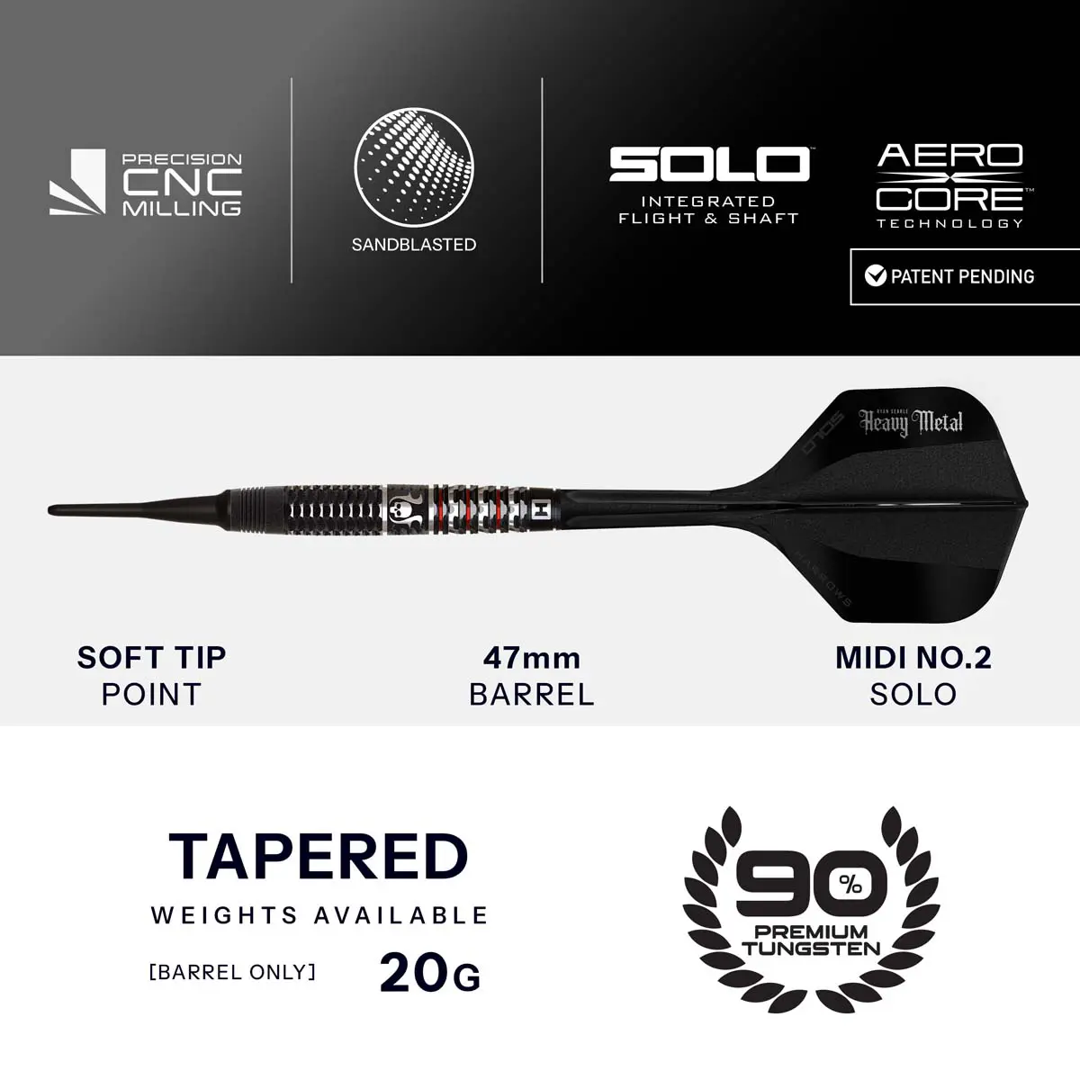 Bild von Harrows Ryan Searle Geo 90% Softdarts | Dartpfeile