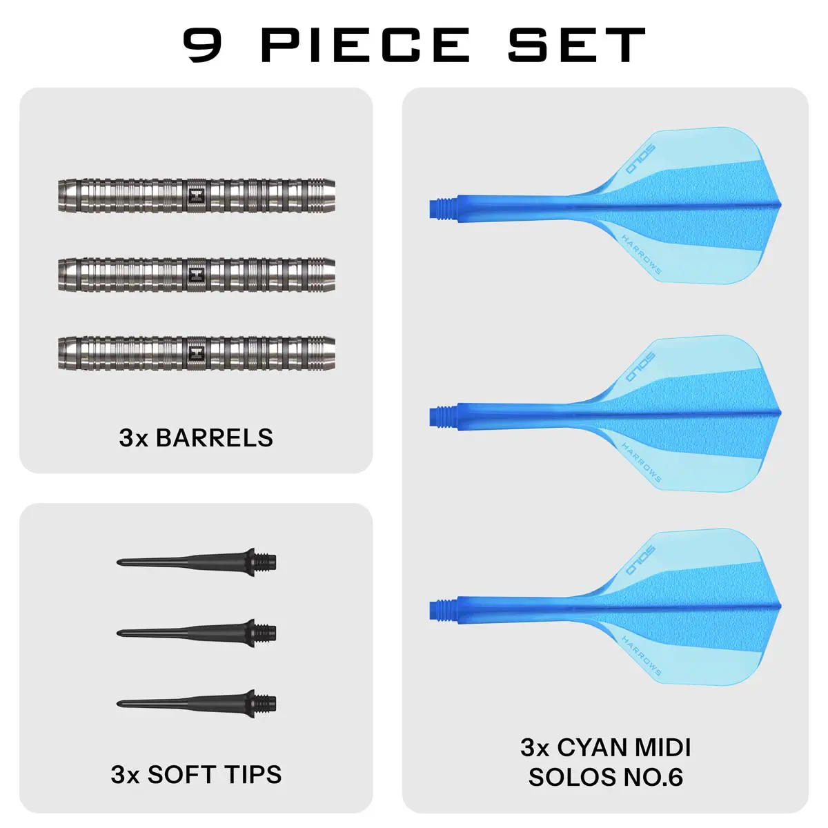 Bild von Harrows Flux Pro Tungsten Softdarts | Dartpfeile